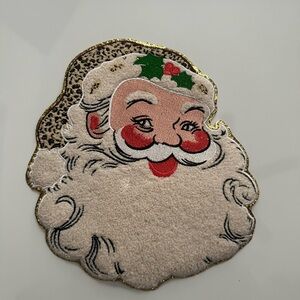 Oversized Santa chenille patch
